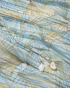 Veronica Beard Yardley Pleated Maxi Dress - Powder Blue Multi