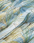 Veronica Beard Fennel Pleated Button-Down - Powder Blue Multi