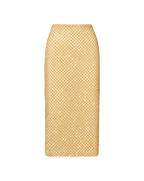 Veronica Beard Allora Beaded Midi Skirt - Chamomile