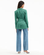 Veronica Beard Issel Wrap Jacket - Clover