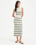 Veronica Beard Dawna Knit Maxi Dress - Off-White Multi