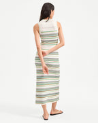 Veronica Beard Dawna Knit Maxi Dress - Off-White Multi