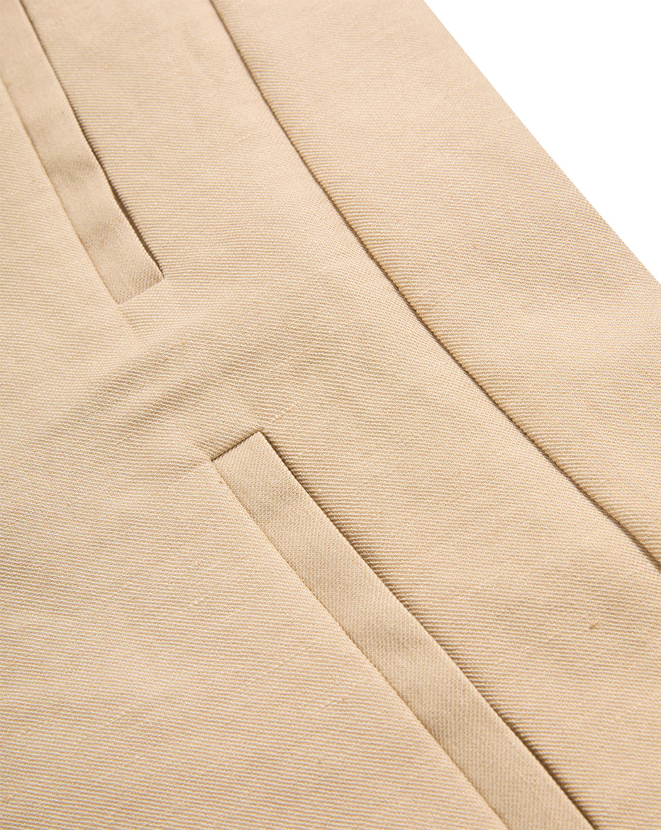 Veronica Beard Alvara Stretch-Linen Skort - Stone Khaki