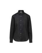 Veronica Beard Gil Linen Shirt - Black