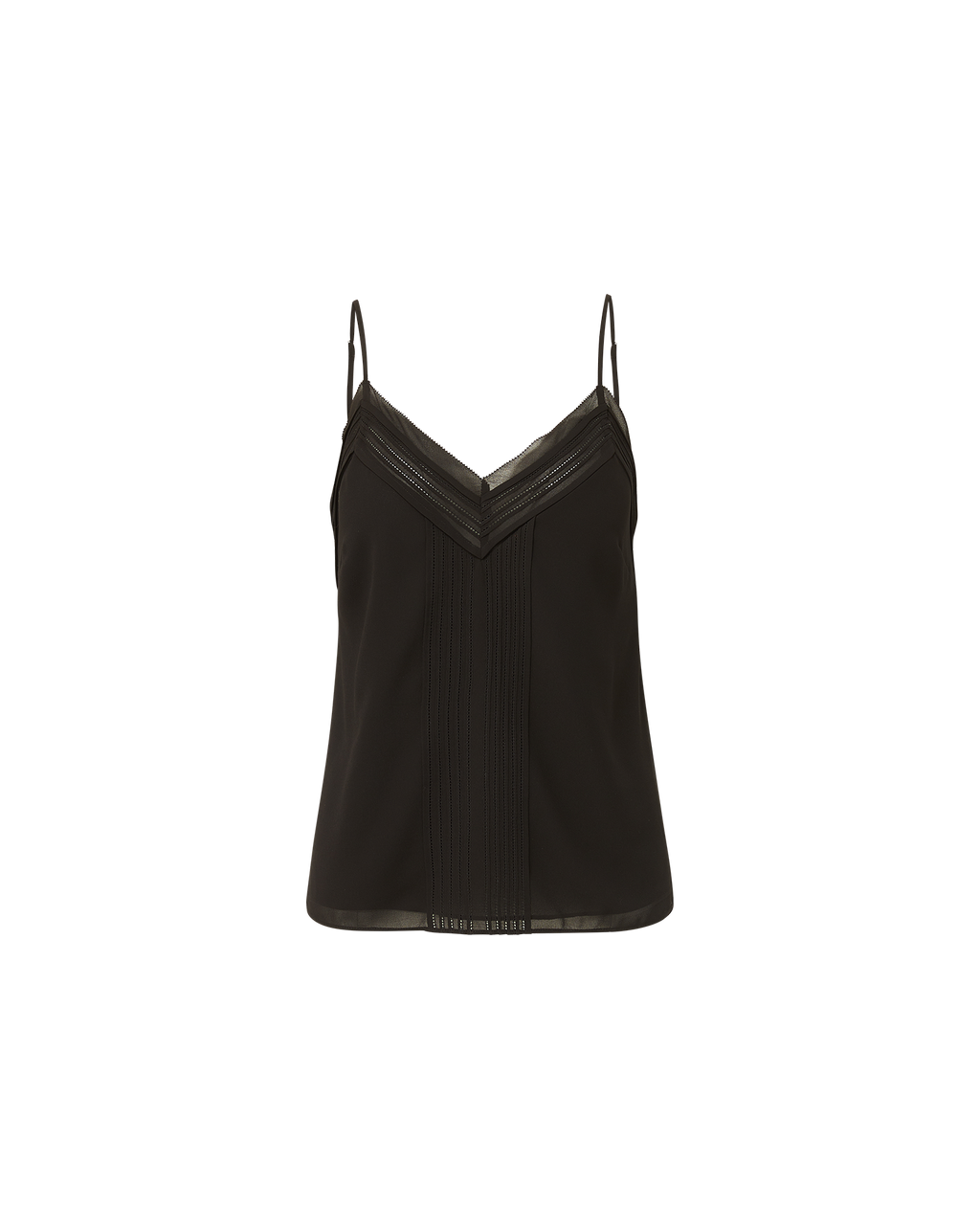 Veronica Beard Maray Pintuck Camisole - Black