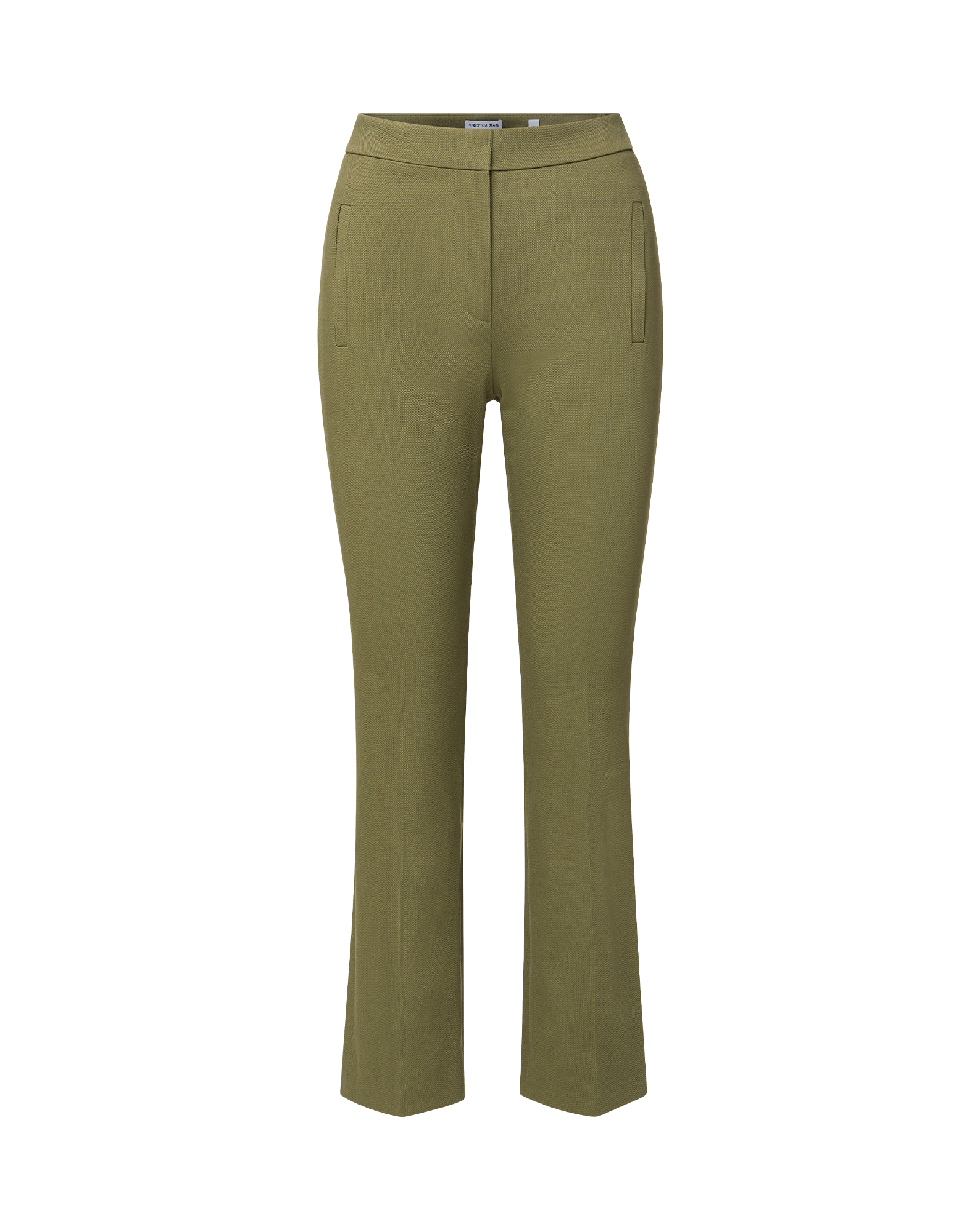 Veronica Beard Arte Kick-Flare Pant - Stone Army