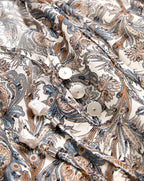 Veronica Beard Charles Silk Mini Dress - Dove White Multi