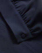 Veronica Beard Margaret Balloon-Sleeve Blouse - Navy