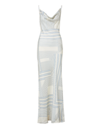 Veronica Beard Madison Slip Maxi Dress - Dove/Blue Lake Multi