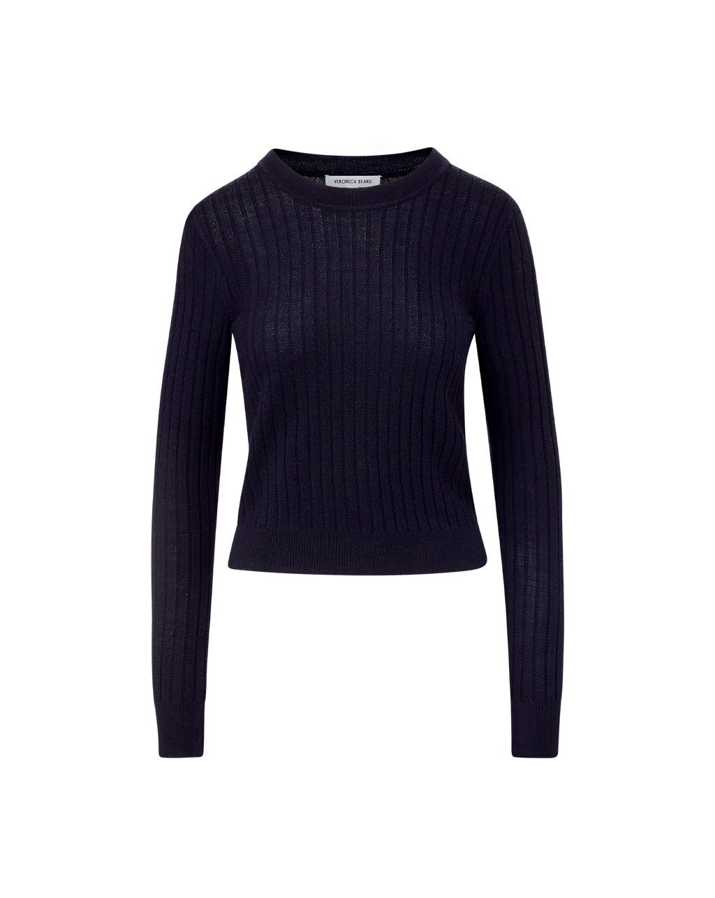 Veronica Beard Cheval Merino Wool Sweater - Navy