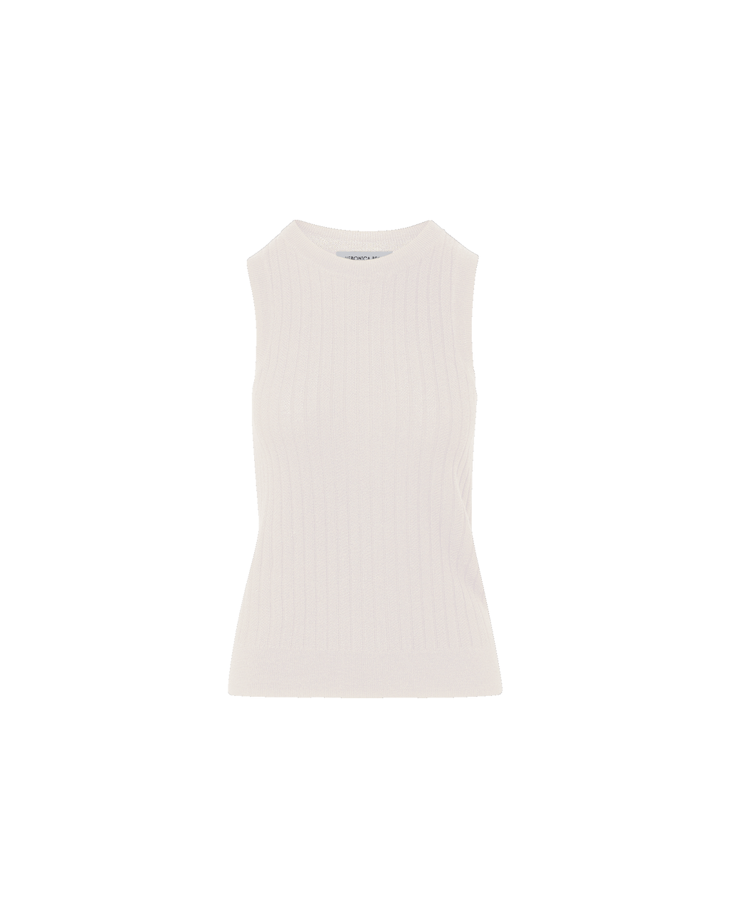 Veronica Beard Jerrel Merino Wool Tank Top Ivory