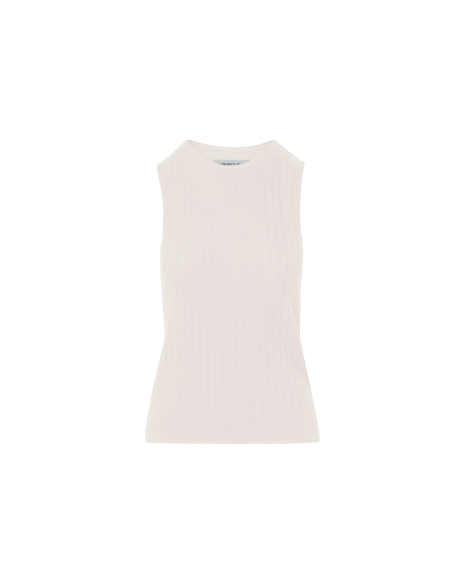 Veronica Beard Jerrel Merino Wool Tank Top Ivory