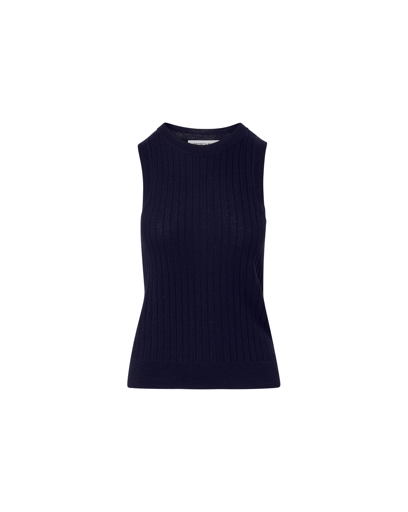 Veronica Beard Jerrel Merino Wool Tank Top - Navy