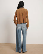 Veronica Beard Walters Suede Jacket - Whisky