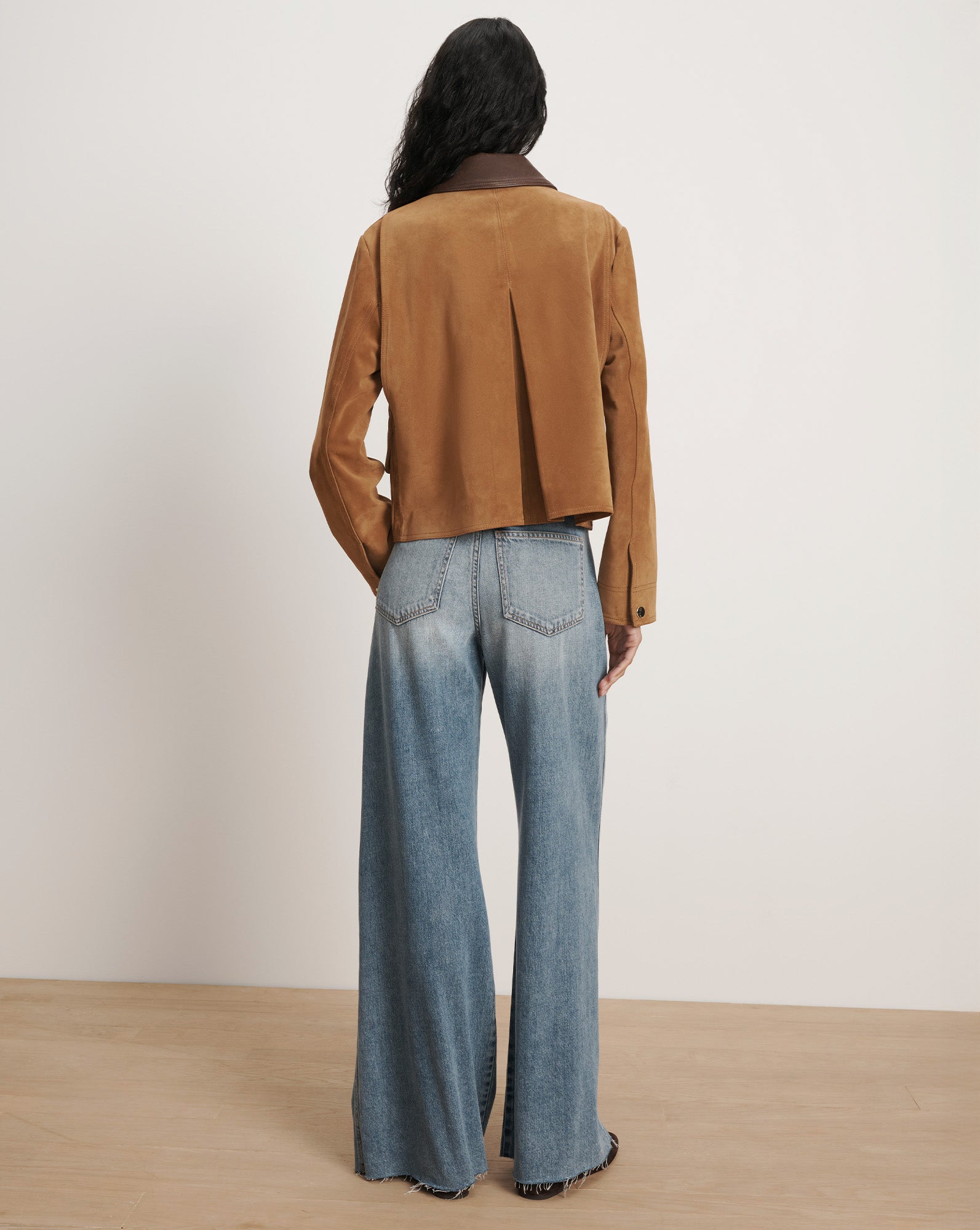 Veronica Beard Walters Suede Jacket - Whisky