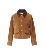 Veronica Beard Walters Suede Jacket Whisky