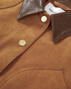 Veronica Beard Walters Suede Jacket - Whisky