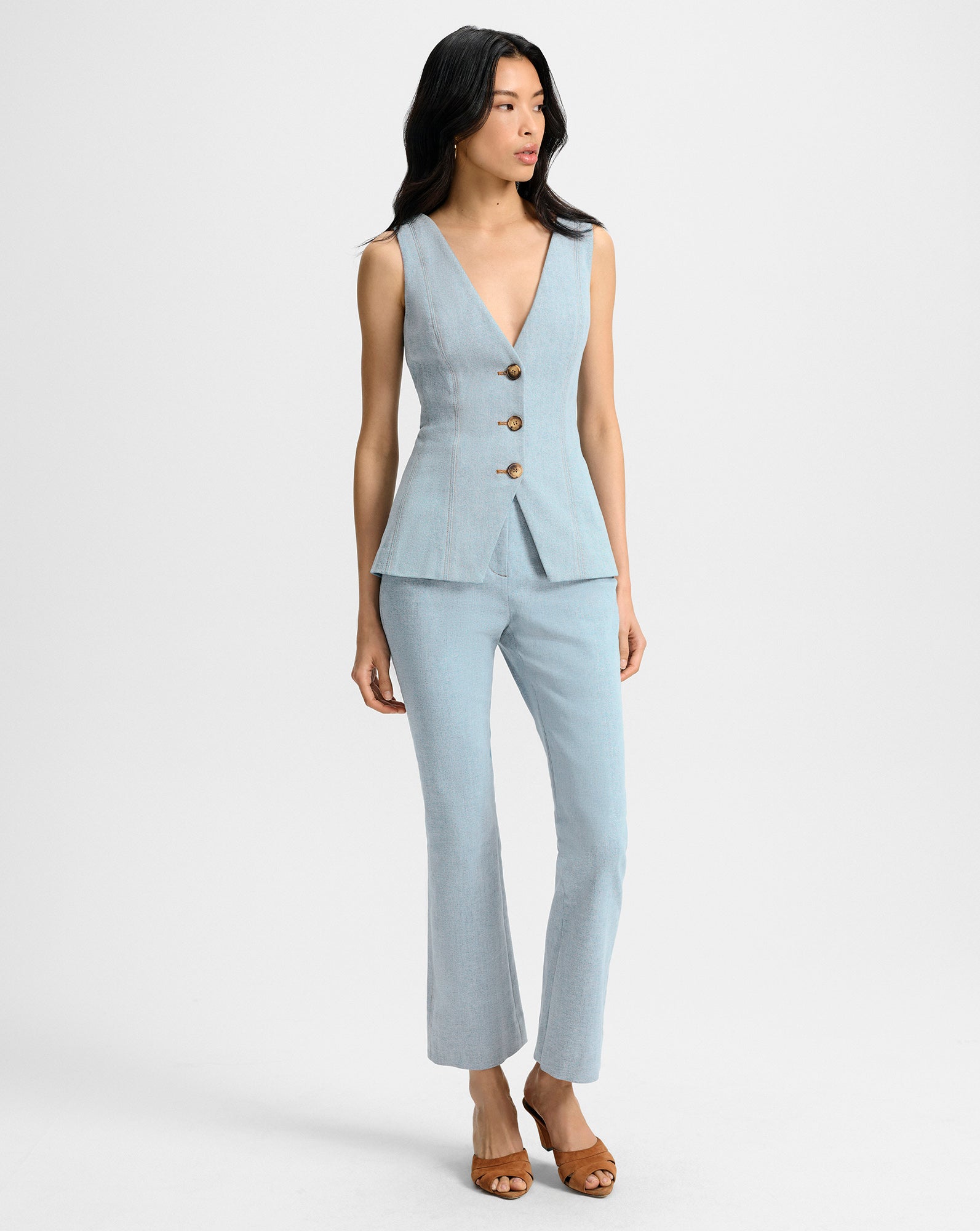 Veronica Beard Hawthorne Denim Pant - Blue Mirage