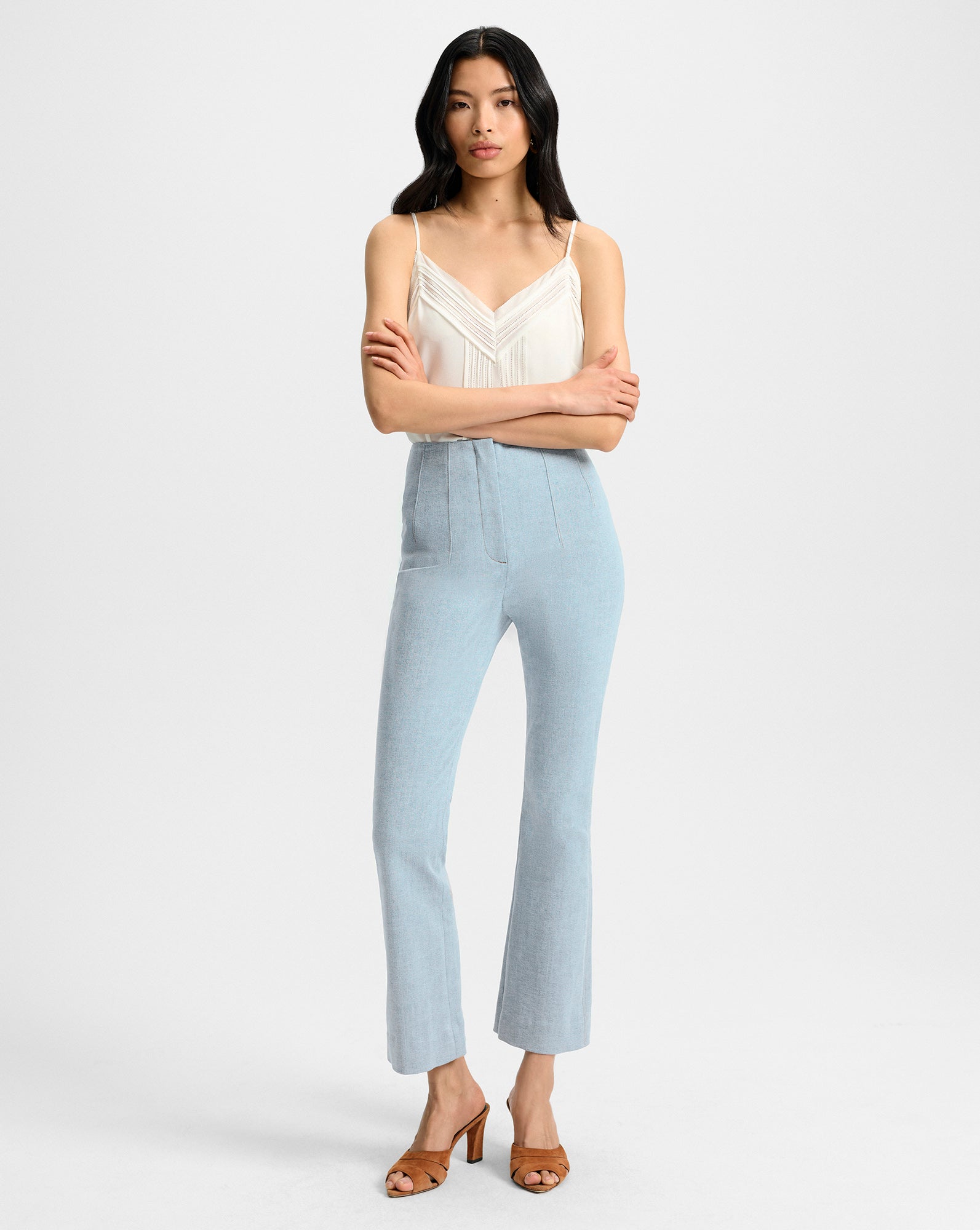 Veronica Beard Hawthorne Denim Pant - Blue Mirage