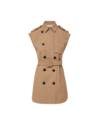 Veronica Beard Willmott Trench Vest Hazelnut