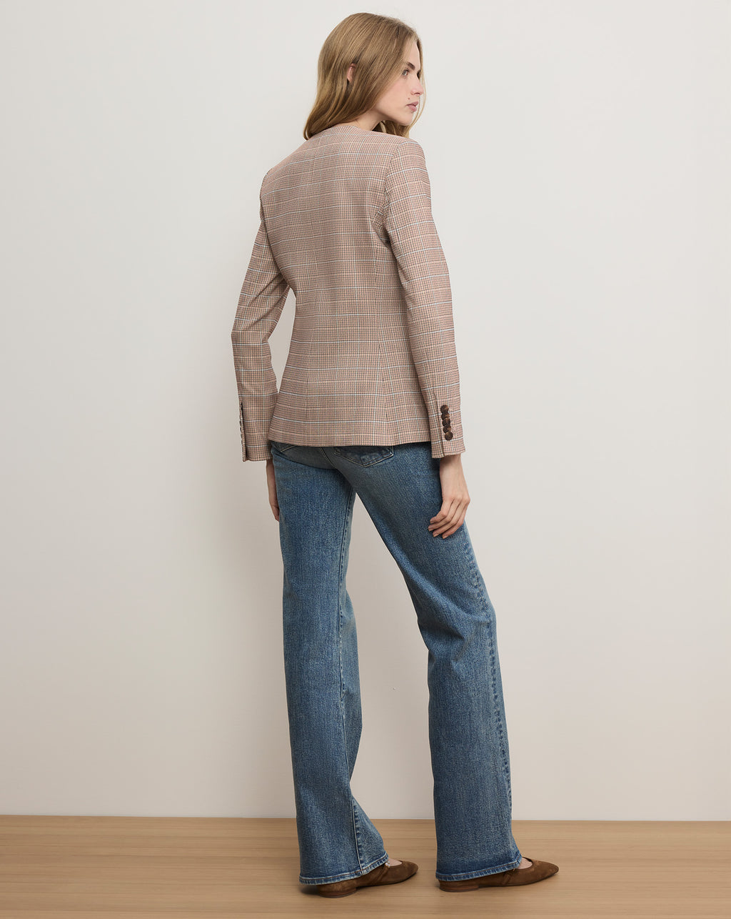 Veronica Beard Orrin Plaid Jacket - Hazelnut Multi