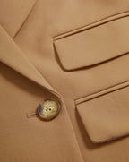 Veronica Beard Wilkie Cropped Jacket - Hazelnut