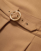 Veronica Beard Wisteria Cropped Pant - Hazelnut