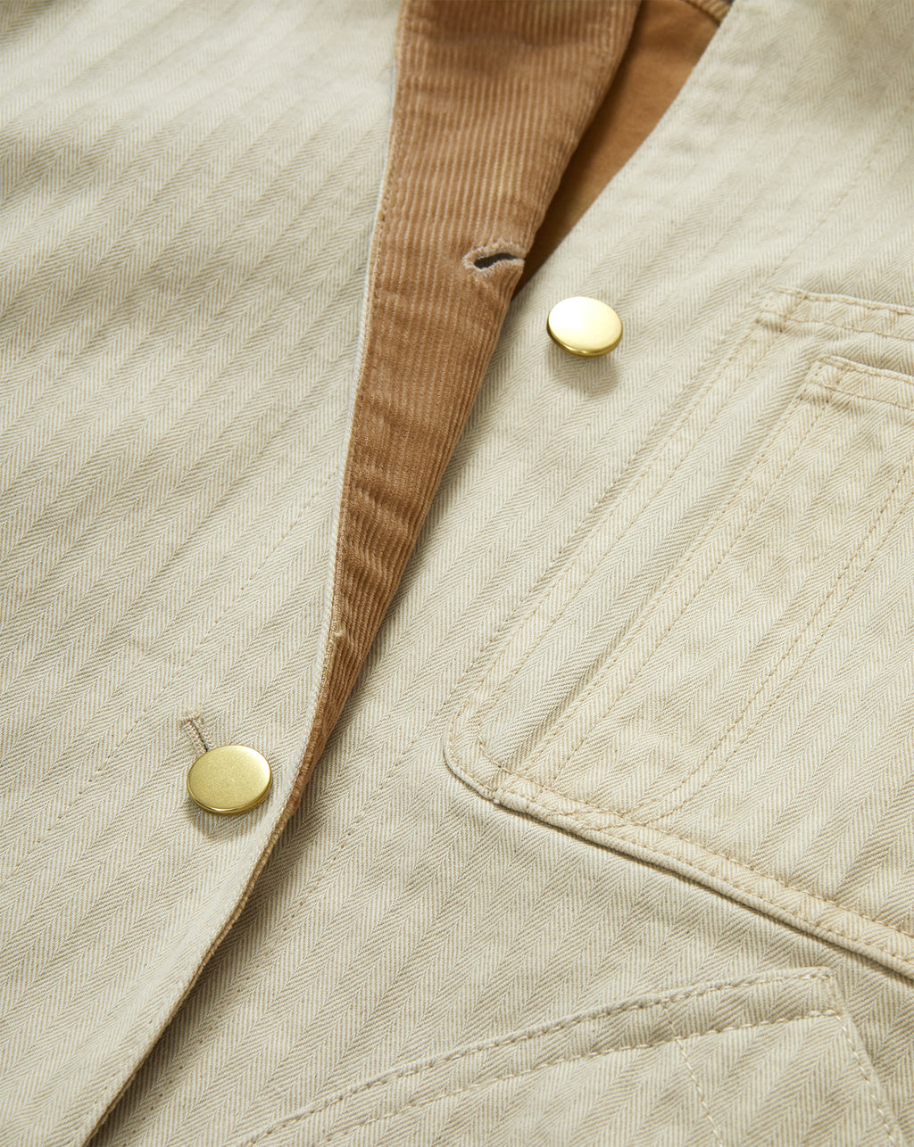 Veronica Beard Abbas Chore Jacket - Light Oatmeal