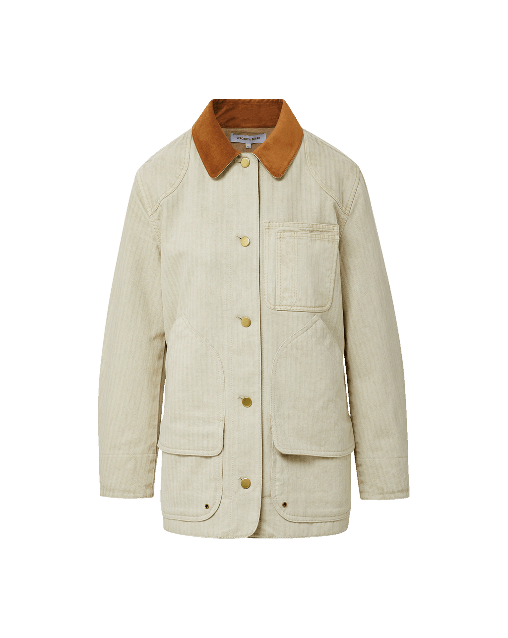 Veronica Beard Abbas Chore Jacket - Light Oatmeal