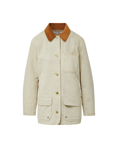 Veronica Beard Abbas Chore Jacket - Light Oatmeal
