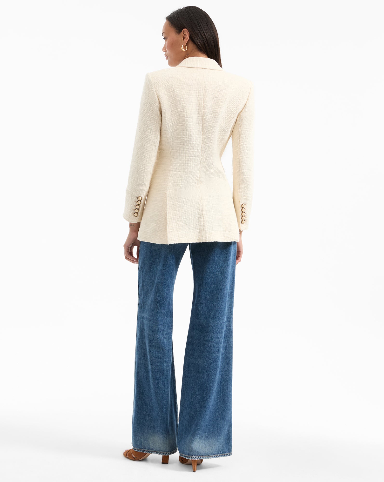 Veronica Beard Terre Cotton Dickey Jacket - Ecru