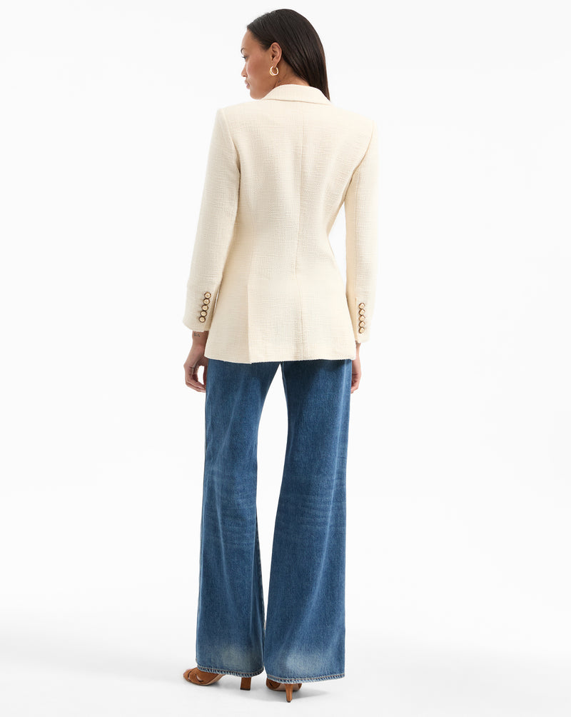 Veronica Beard Terre Cotton Dickey Jacket - Ecru