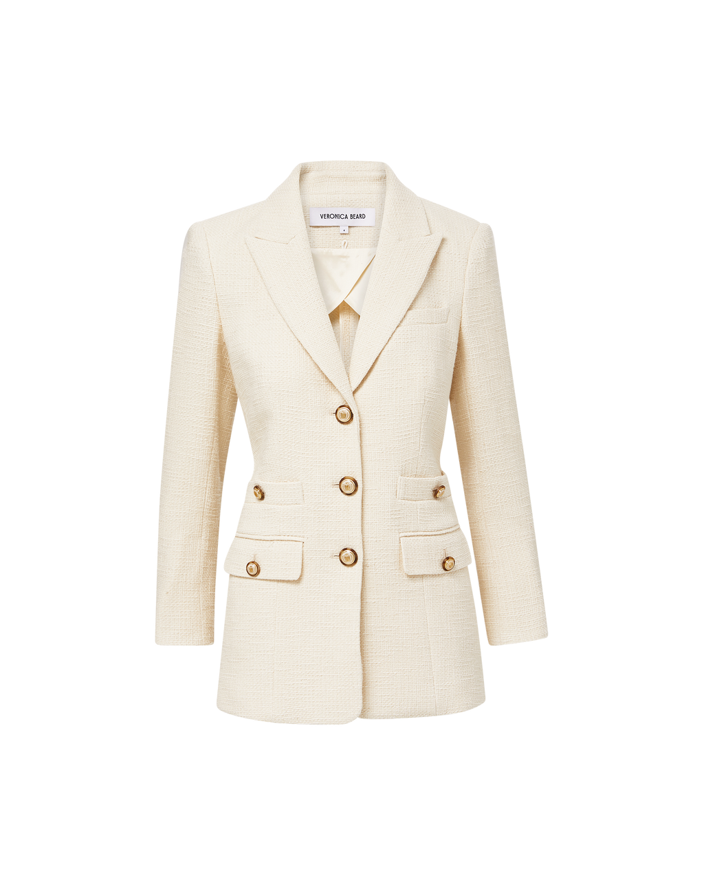 Veronica Beard Terre Cotton Dickey Jacket - Ecru