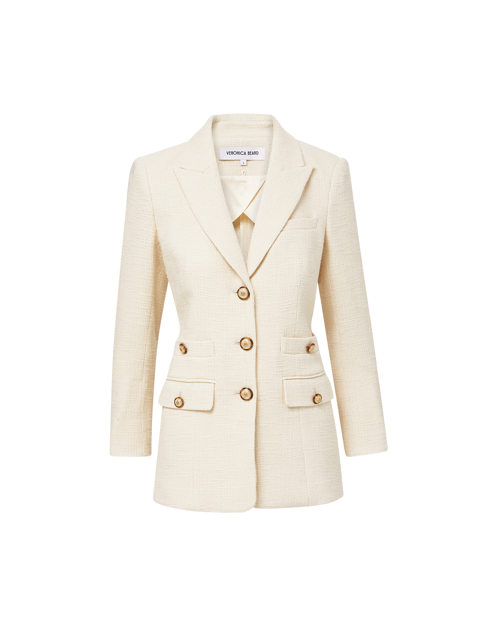 Veronica Beard Terre Cotton Dickey Jacket - Ecru