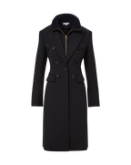 Veronica Beard Stryder Double-Breasted Dickey Coat Navy