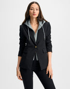 Veronica Beard Naira Scuba Dickey Jacket - Black