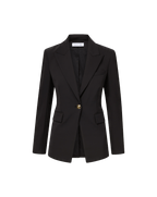 Veronica Beard Naira Scuba Dickey Jacket - Black