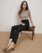 Veronica Beard Dell Scuba Slim-Leg Pant - Navy