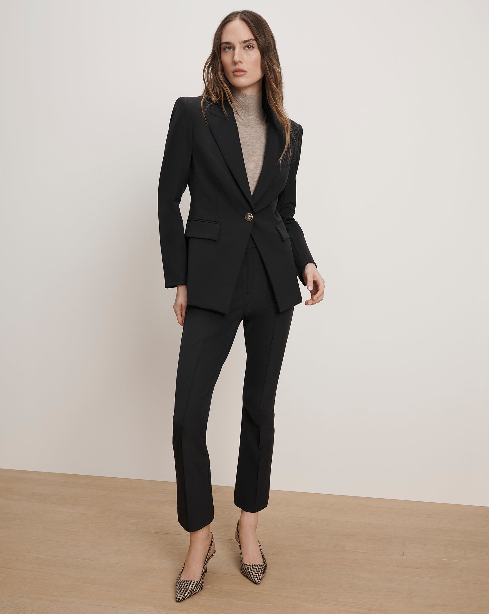 Veronica Beard Dell Scuba Slim-Leg Pant - Navy