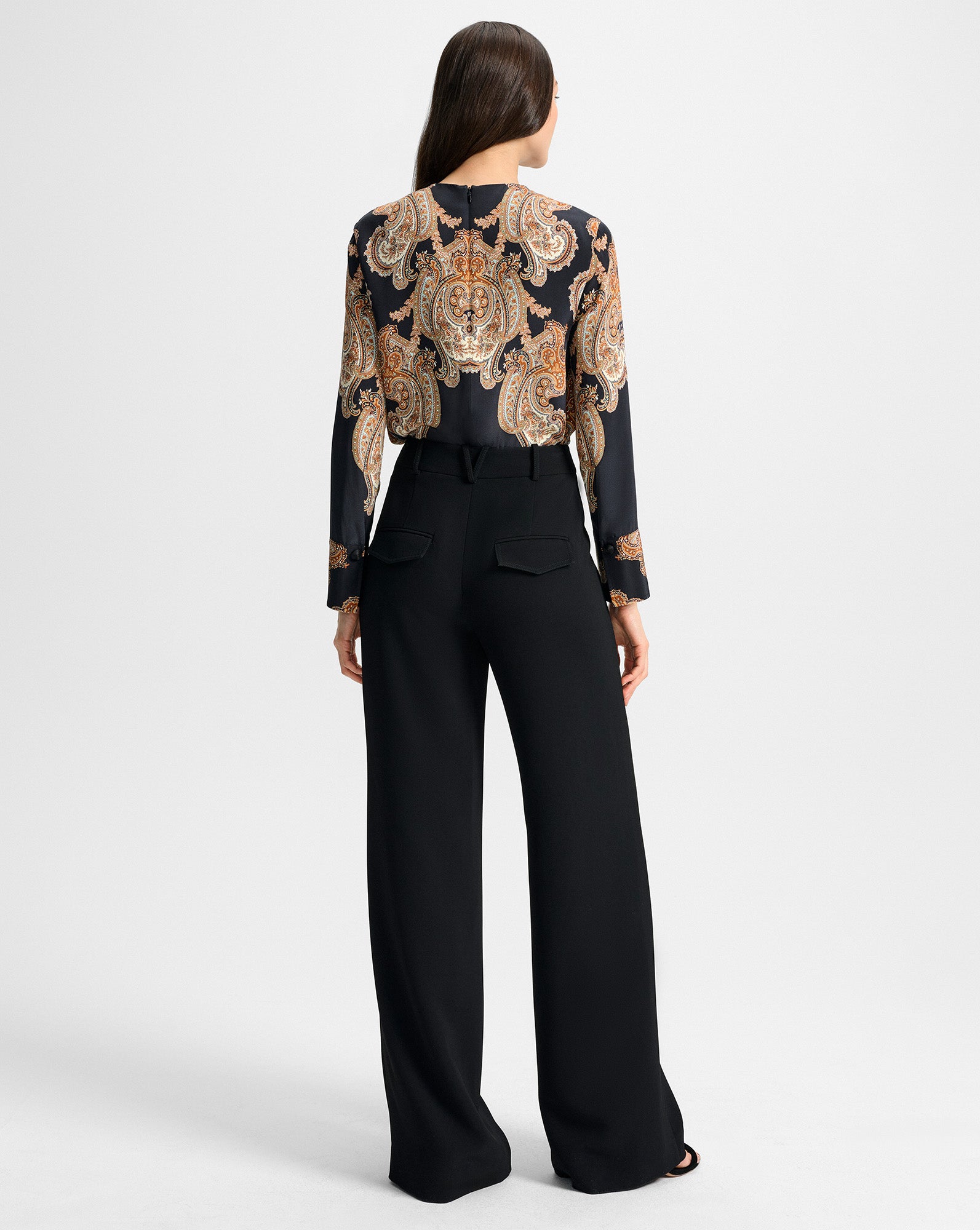 Veronica Beard Cole Wide-Leg Pant - Black