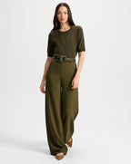 Veronica Beard Cole Wide-Leg Pant - Cypress