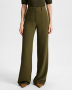 Veronica Beard Cole Wide-Leg Pant - Cypress
