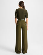 Veronica Beard Cole Wide-Leg Pant - Cypress