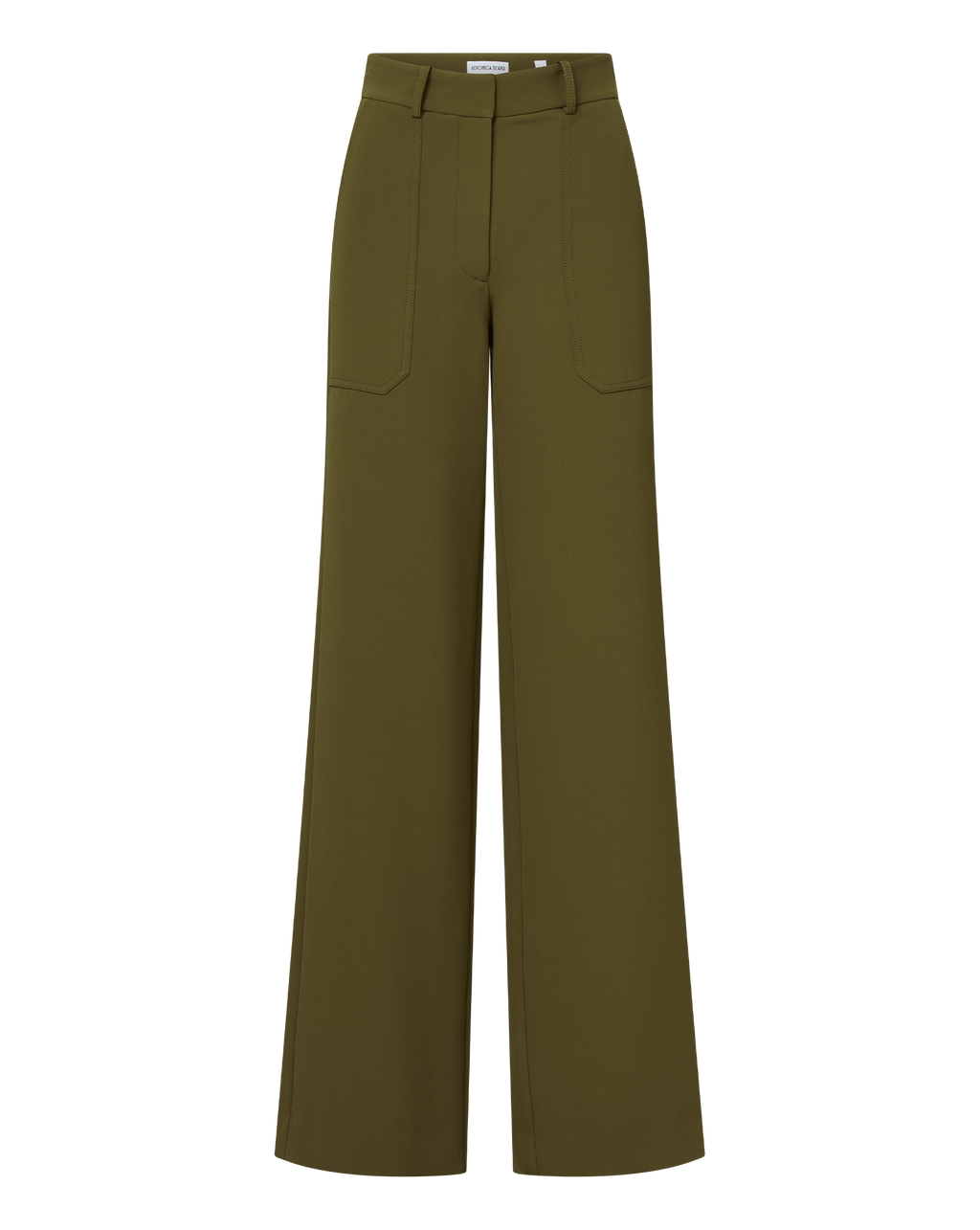 Veronica Beard Cole Wide-Leg Pant - Cypress