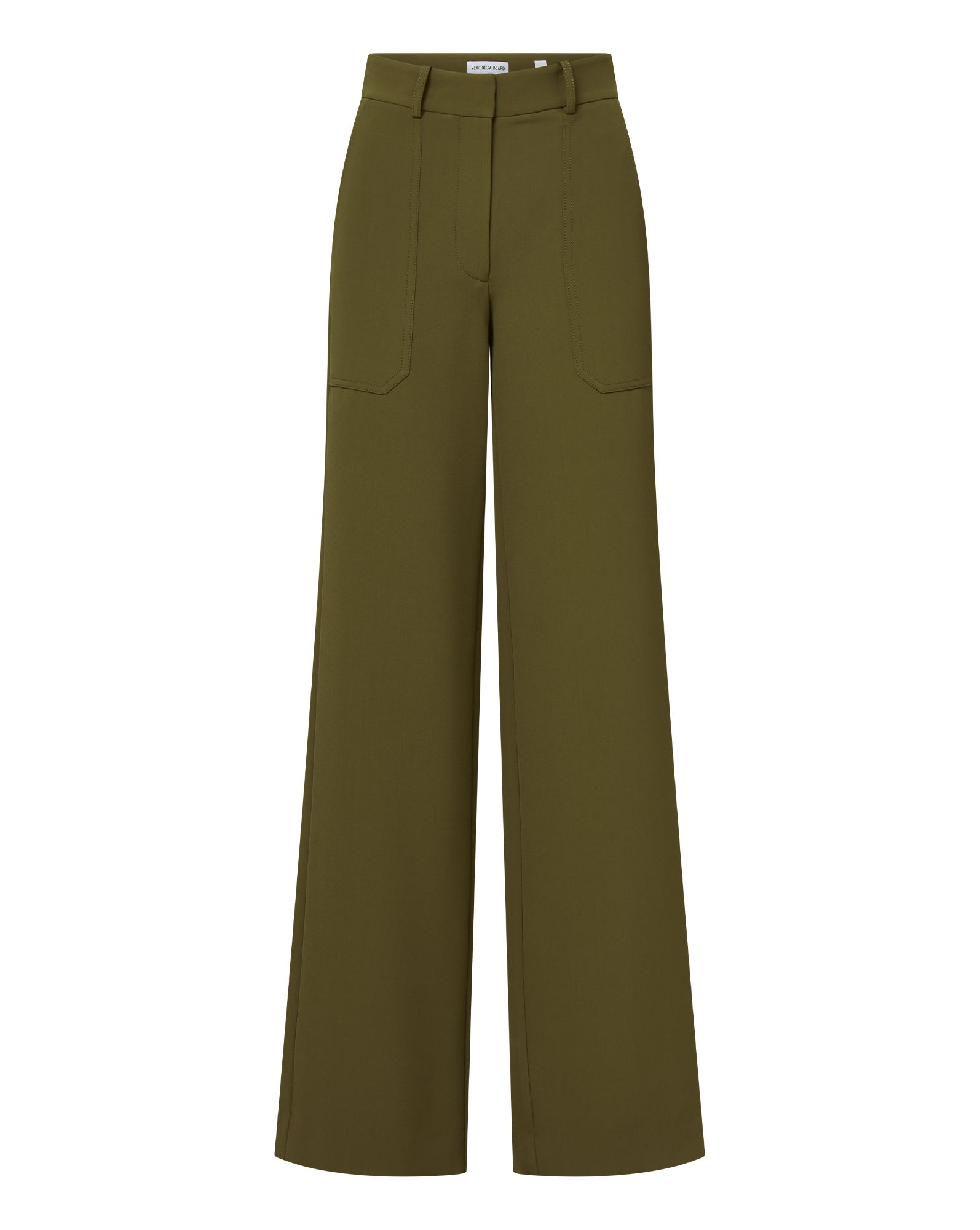 Veronica Beard Cole Wide-Leg Pant - Cypress