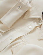 Veronica Beard Pepper Button-Down Blouse - Ecru