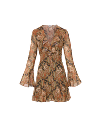 Veronica Beard Adrienne Silk Mini Dress - Navy Multi
