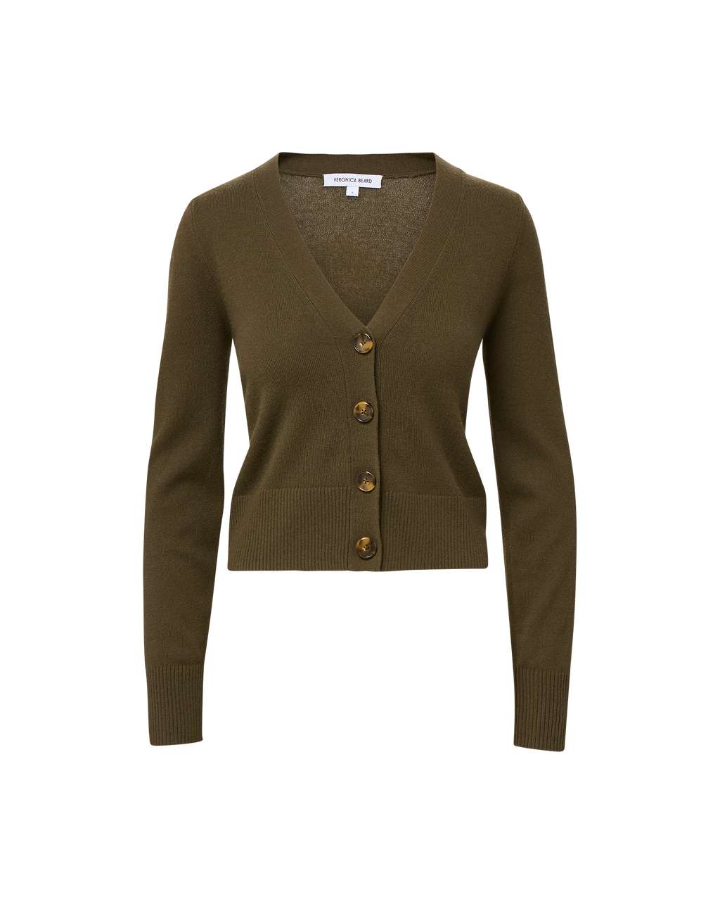 Veronica Beard Solene Cashmere Cardigan - Cypress