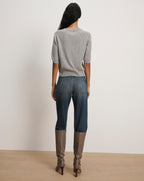 Veronica Beard Shana Cashmere Sweater - Heather Grey