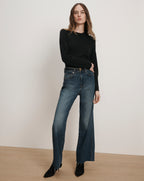 Veronica Beard Dash Leather Belt - Black